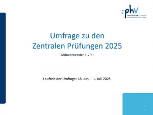Umfrage zu den Zentralen Prüfungen