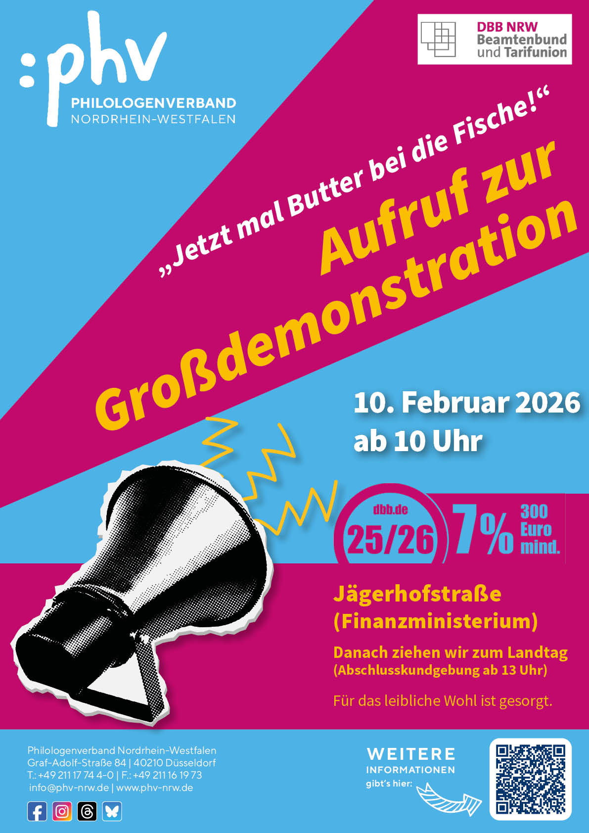 Butter bei die Fische - Großdemo 10.2.26 dbb